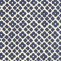 Blue Floral and Cube Print Italian Paper ~ Carta Varese Italy